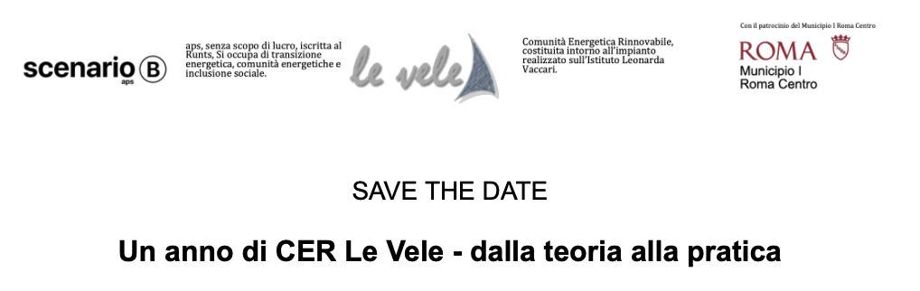 Un anno di CER Le Vele - dalla teoria alla pratica